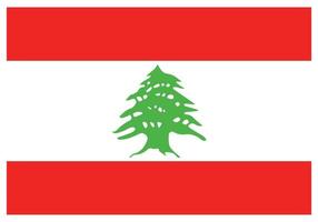bandeira nacional do líbano - ícone de cor plana. vetor