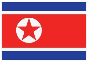 bandeira nacional da coreia, norte - ícone de cor plana. vetor