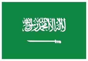 bandeira nacional da arábia saudita - ícone de cor plana. vetor