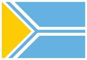 bandeira nacional de tuva - ícone de cor plana. vetor