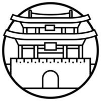 edifício mundialmente famoso - taedong vetor