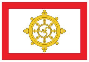 bandeira nacional de sikkim - ícone de cor plana. vetor