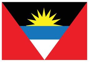 bandeira nacional de antígua e barbuda - ícone de cor plana. vetor