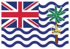 bandeira nacional do território britânico do Oceano Índico - ícone de cor plana. vetor