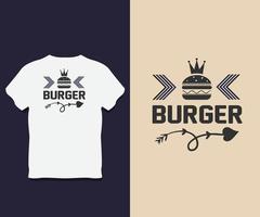 design de camiseta de tipografia de comida com vetor