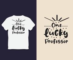 design de camiseta de professor com vetor