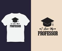 design de camiseta de professor com vetor