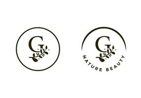 logotipo da letra g, adequado para o símbolo inicial da empresa. vetor