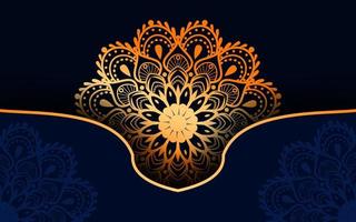 fundo de design de mandala ornamental de luxo vetor