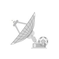 antena parabólica como ilustração vetorial isométrica de tecnologia de comunicação de rede sem fio vetor
