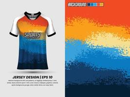 design de camisa de futebol para sublimação, design de camiseta esportiva, modelo de camisa vetor