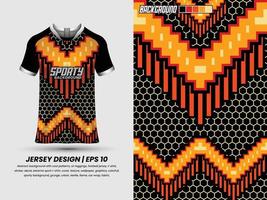 design de camisa de futebol para sublimação, design de camiseta esportiva, modelo de camisa vetor