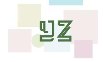 alfabeto letras iniciais monograma logotipo yz, zy, y e z vetor