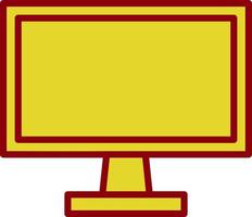 design de ícone de vetor de tela de monitor