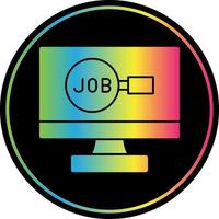 design de ícone de vetor de pesquisa de emprego