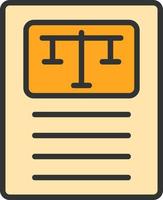 design de ícone de vetor direito civil