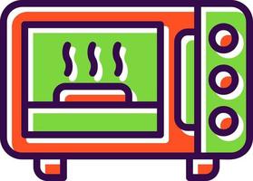 design de ícone de vetor de forno de microondas
