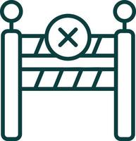design de ícone de vetor de barreira