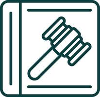 lei em ordem design de ícone vetorial vetor