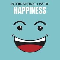 gráfico vetorial de ilustração de rosto de emoji rindo feliz, perfeito para o dia internacional, dia internacional da felicidade, comemorar, cartão de felicitações, etc. vetor
