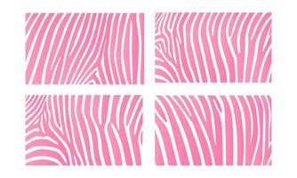 impressão de pele de animal de zebra rosa vetor