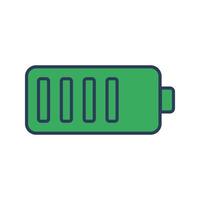 ícone de vetor de bateria cheia