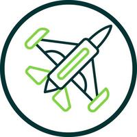 design de ícone de vetor de avião a jato