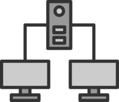 design de ícone de vetor de redes de computador