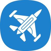 design de ícone de vetor de avião a jato