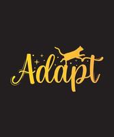 adaptar animal t-shirt design.eps vetor