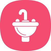 design de ícone de vetor de lavatório