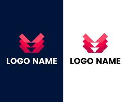 letra do alfabeto v design do ícone do logotipo vetor