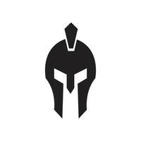 modelo de logotipo de gladiador espartano vetor