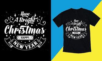 tenha um natal brilhante, feliz natal, 25 de dezembro de 2022, camiseta, camiseta vetorial, vetor