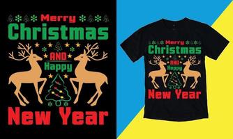 camiseta feliz natal 25 de dezembro, vetor