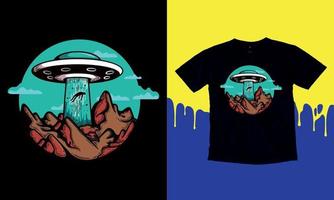 coleção moderna de pôsteres de ufo ácido no estilo techno, música rave com psicodélicos alienígenas realistas em neon 3d. dia mundial do OVNI. imprimir para camisolas de roupas e t-shirts fundo isolado
