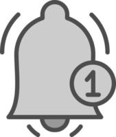 design de ícone de vetor de sino de notificação