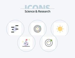 ciência plana icon pack 5 design de ícones. . Urano. . hélios vetor