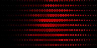 padrão de vetor vermelho escuro com círculos.