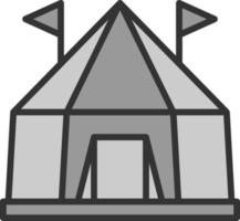 design de ícone de vetor de tenda de circo