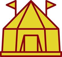 design de ícone de vetor de tenda de circo