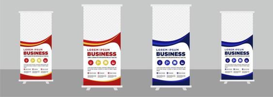 modelo de design de banner de suporte de negócios corporativos vetor