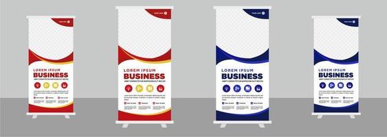 modelo de design de banner de suporte de negócios corporativos vetor