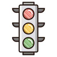 ícone de semáforo, adequado para uma ampla gama de projetos criativos digitais. feliz criando. vetor
