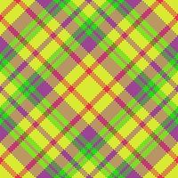 padrão xadrez de textura. tecido xadrez sem costura. têxtil tartan de fundo vector. vetor