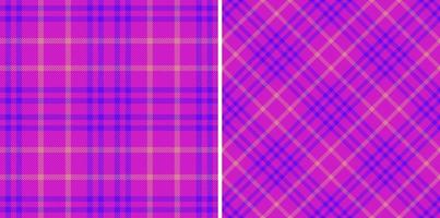 textura de vetor sem emenda. verifique xadrez tartan. padrão de fundo têxtil de tecido.