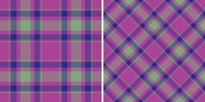 verificação sem emenda do vetor. padrão têxtil tartan. xadrez de tecido de textura de fundo. vetor