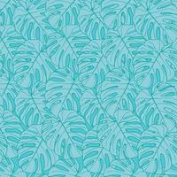 bela monstera tropical deixa design de padrão sem emenda. fundo de natureza de folhas tropicais. ilustração brasileira na moda. design de primavera e verão para têxteis, estampas, papel de embrulho. vetor