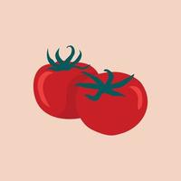 ilustração de tomates vermelhos frescos vetor