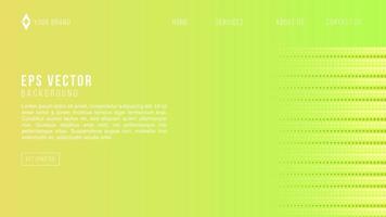 fundo abstrato amarelo verde. página da web de composição de formas geométricas. ilustração vetorial vetor